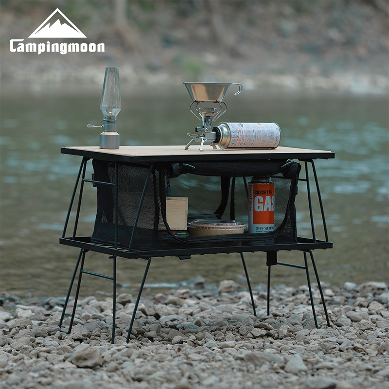 Camping Cooking Table - CAMPINGMOON T230, étagère de rangement multifonctionnelle