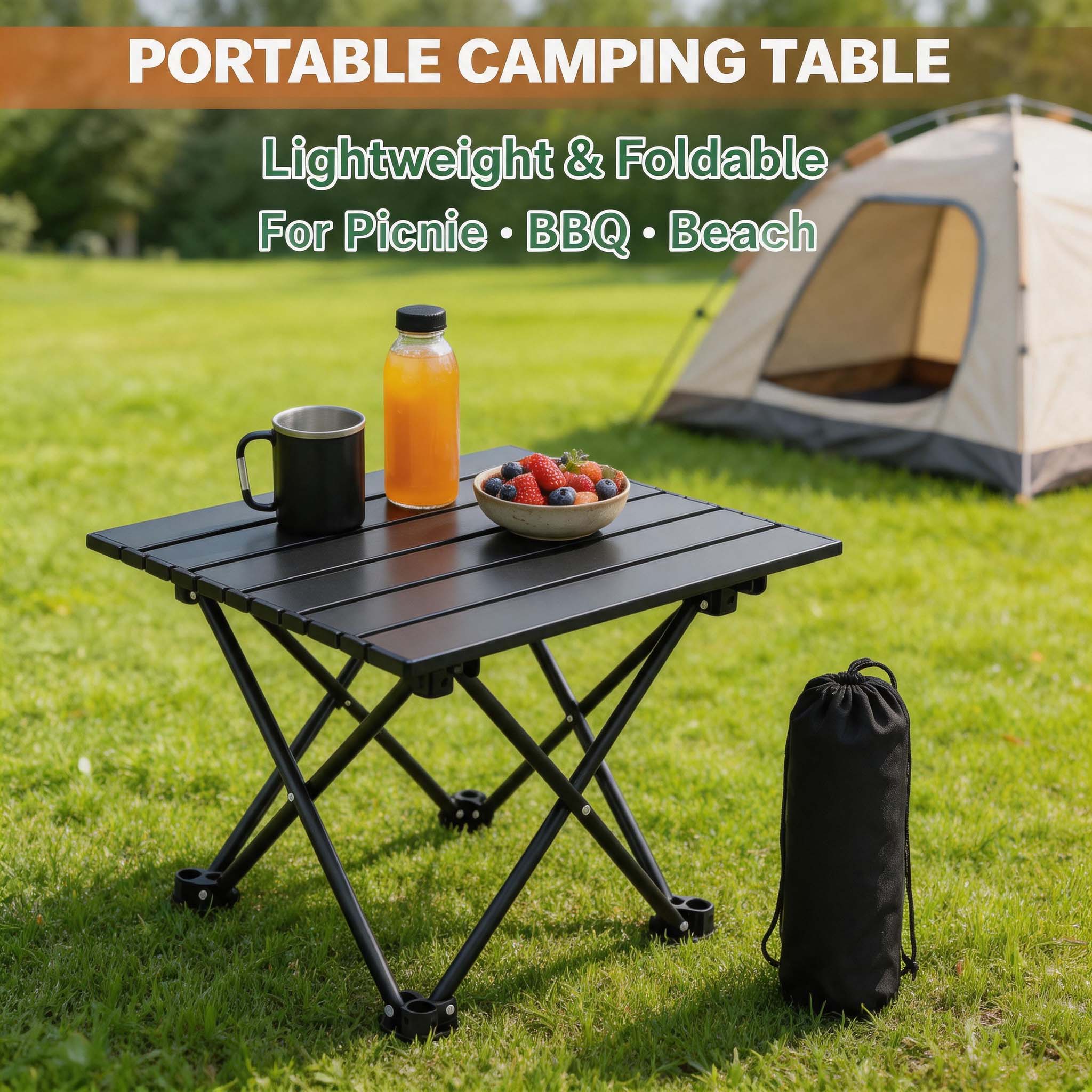 Camping Hiking Cooking - 1/2 pièces, table d’appoint pliante pour