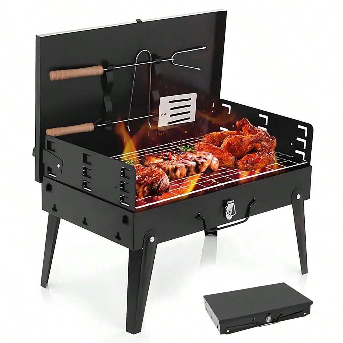 Camping Hiking Cooking - 1 barbecue à charbon de bois